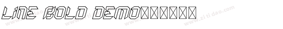 Line Bold Demo字体转换